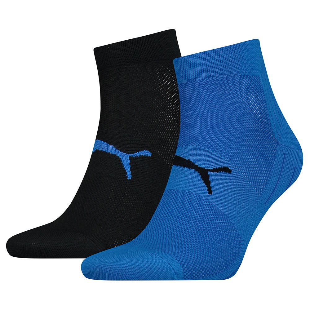 Clothing Puma Performance Train Light Quarter Socks 2 Pairs Blue