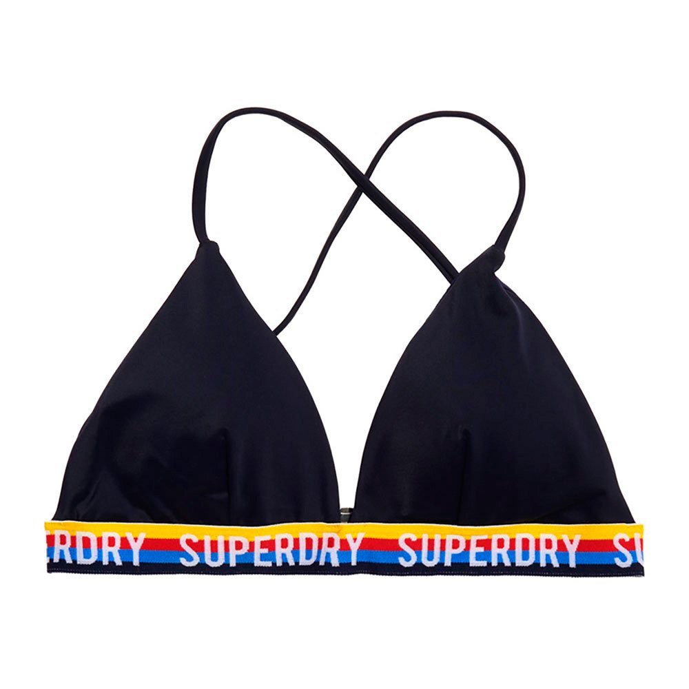 Women Superdry Sydeny Fixed Tri Bikini Top Blue