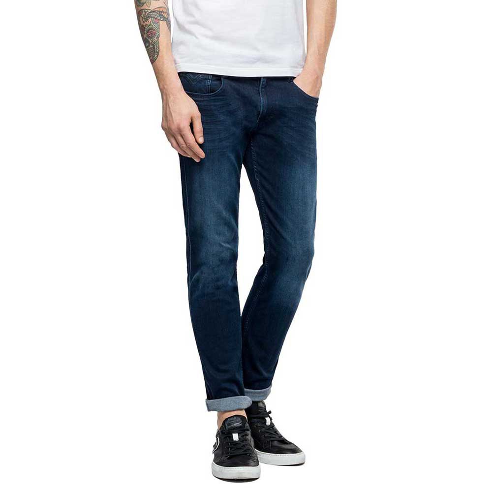 Pants Replay Anbass Slim Jeans Blue