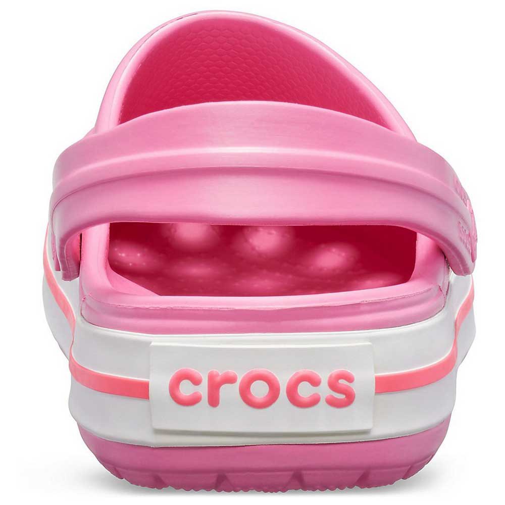 Femme Crocs Sabots Crocband Pink Lemonade / White