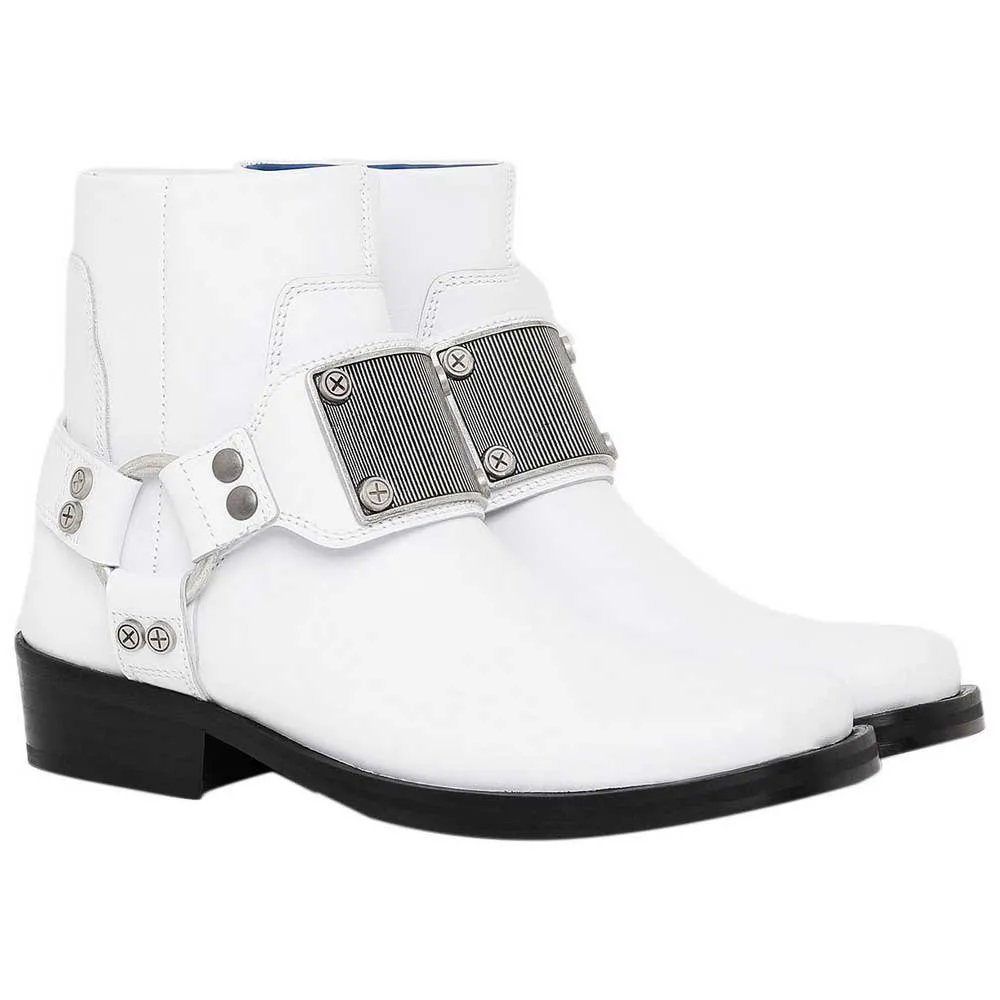 diesel white boots