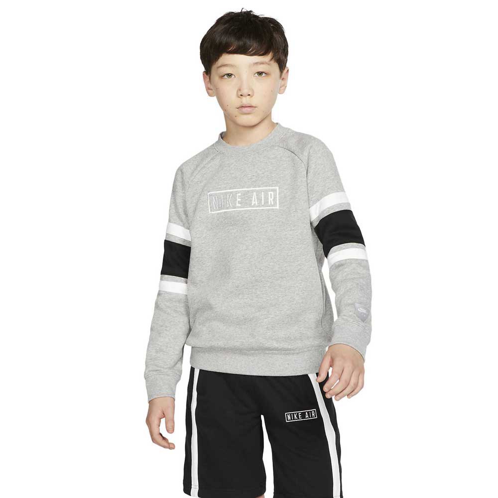 Boy Nike Air Crew Sweatshirt Grey