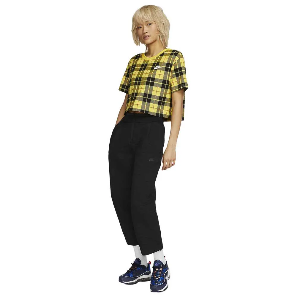 nike plaid crop top