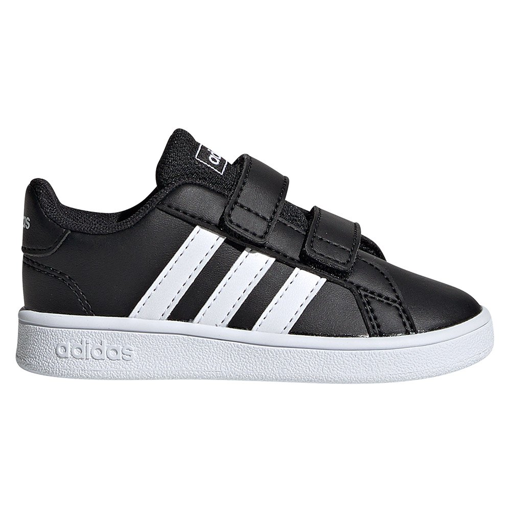 Chaussures adidas Baskets Velcro Bébé Grand Court Core Black / Ftwr White / Ftwr White