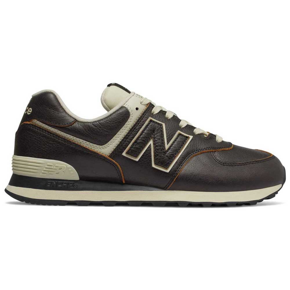 new balance 574 trainers in sand suede