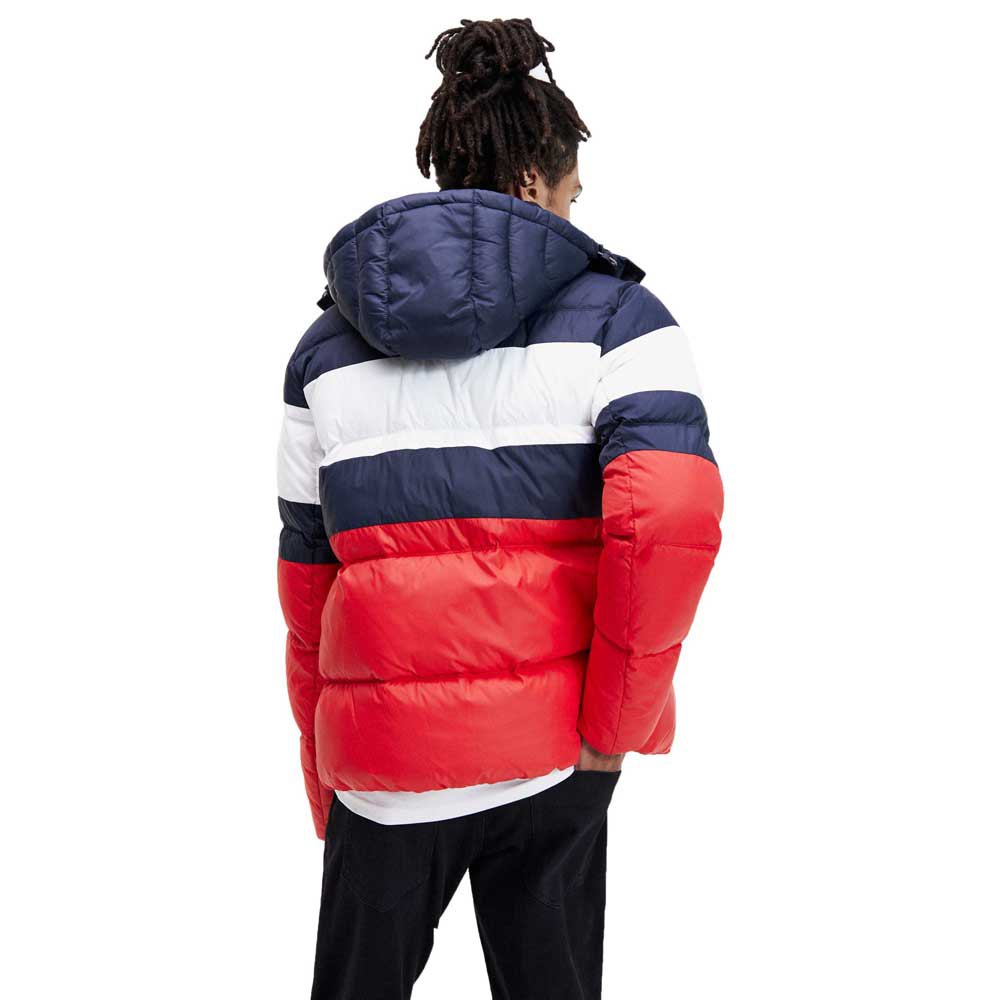Tommy hilfiger Rugby Stripe Puffer Red 