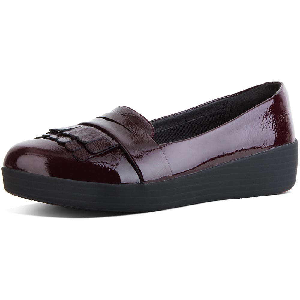 Ballerines Fitflop Chaussures Fringey Loafer Deep Plum