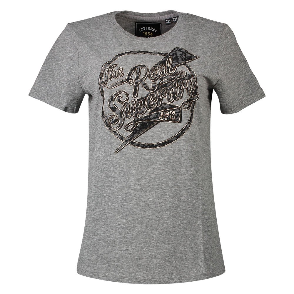 T-shirts Superdry The Real Lace Entry Grey