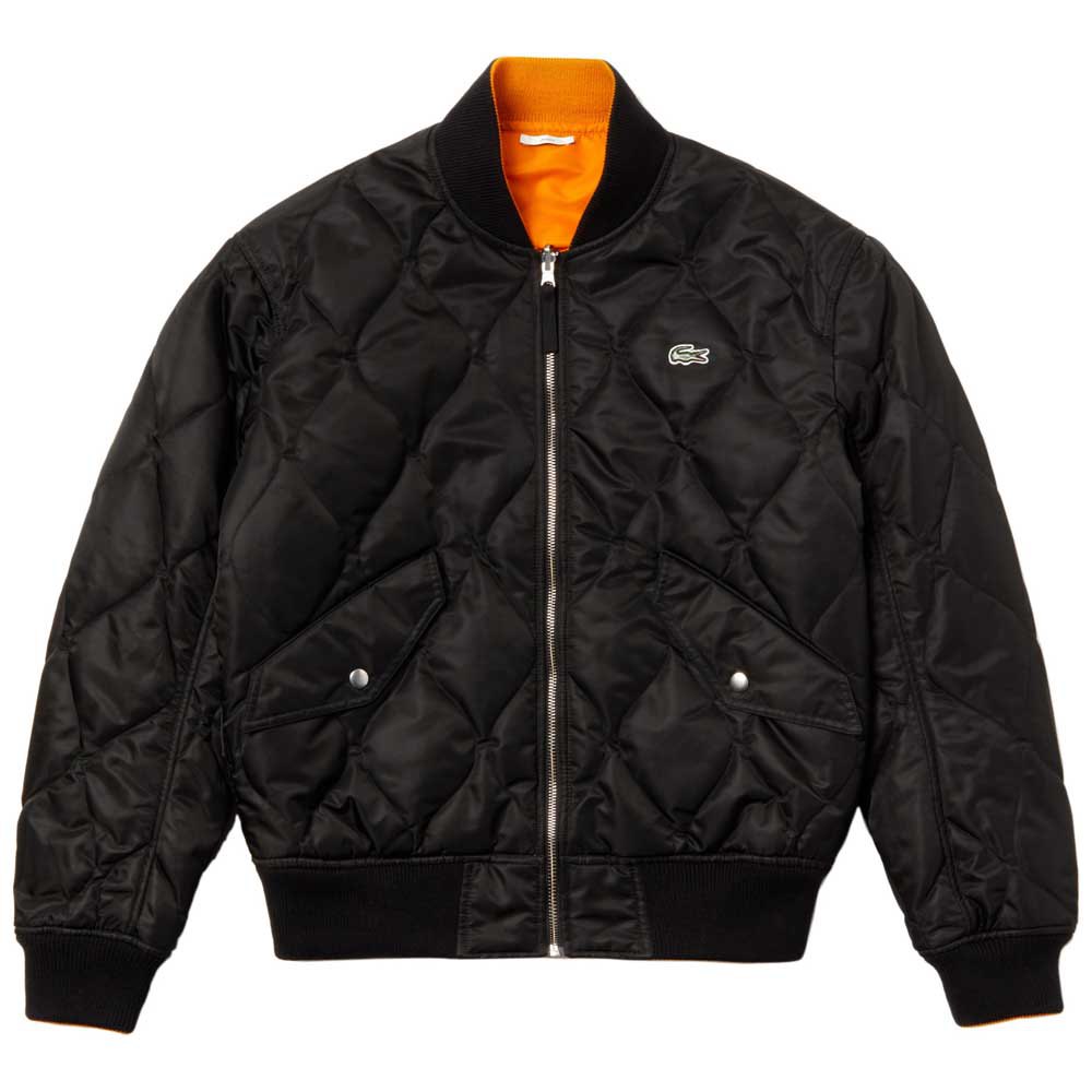 lacoste quilted bomber jacket