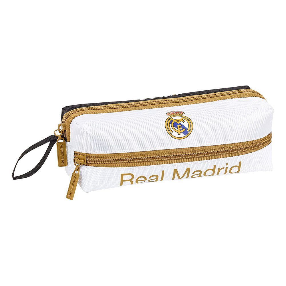  Safta Real Madrid Home 19/20 3 Zippers Pencil Case White