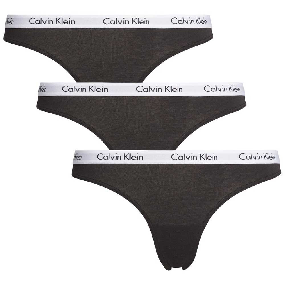 Vêtements Calvin Klein Tanga 3 Unités Black / Black / Black