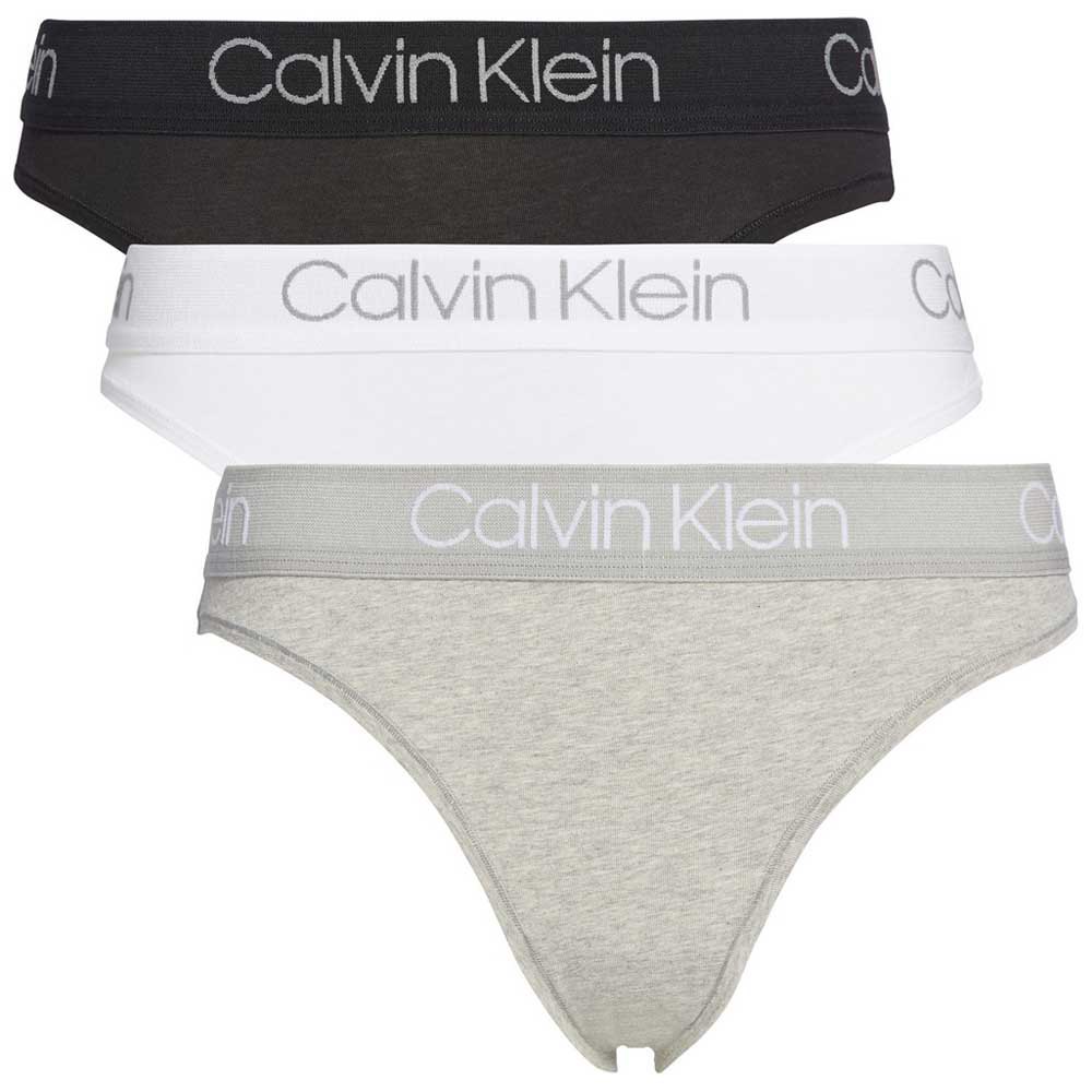 Vêtements Calvin Klein String échancré 3 Unités Black / White / Grey Heather