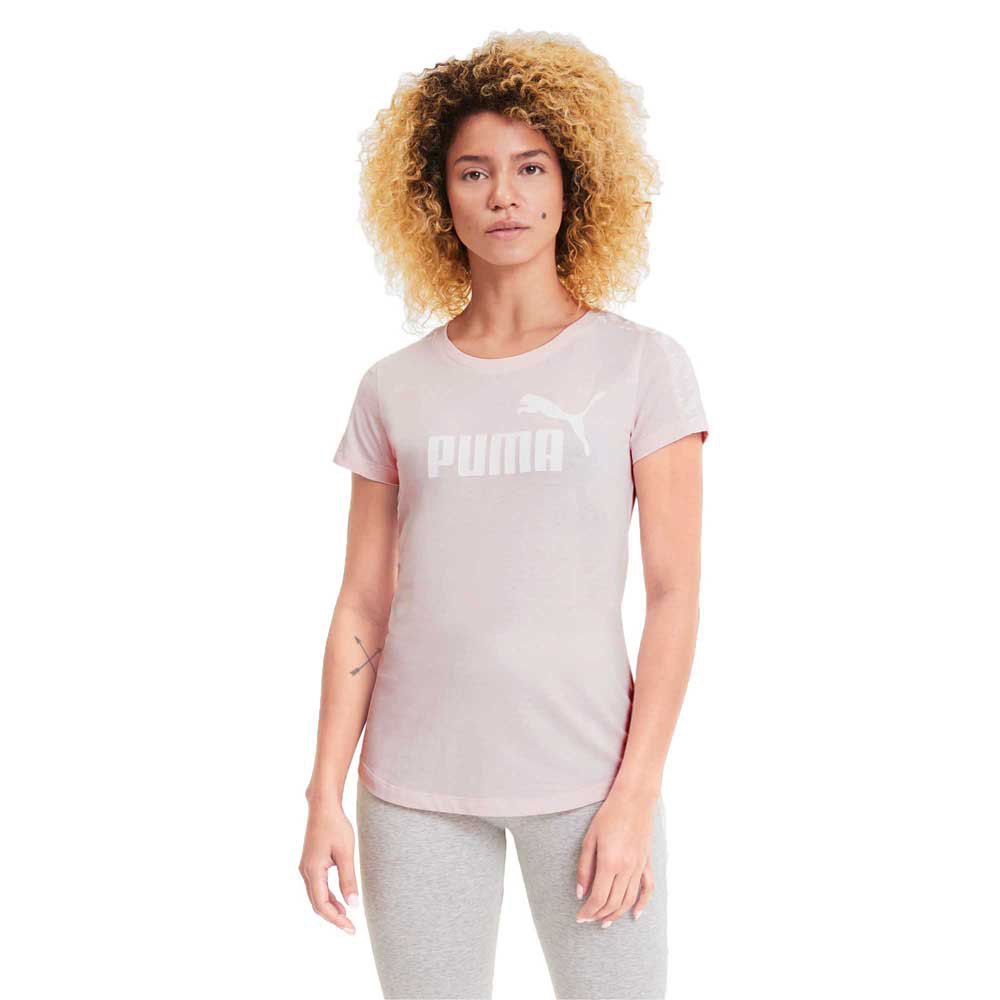 Women Puma Amplified Short Sleeve T-Shirt Pink