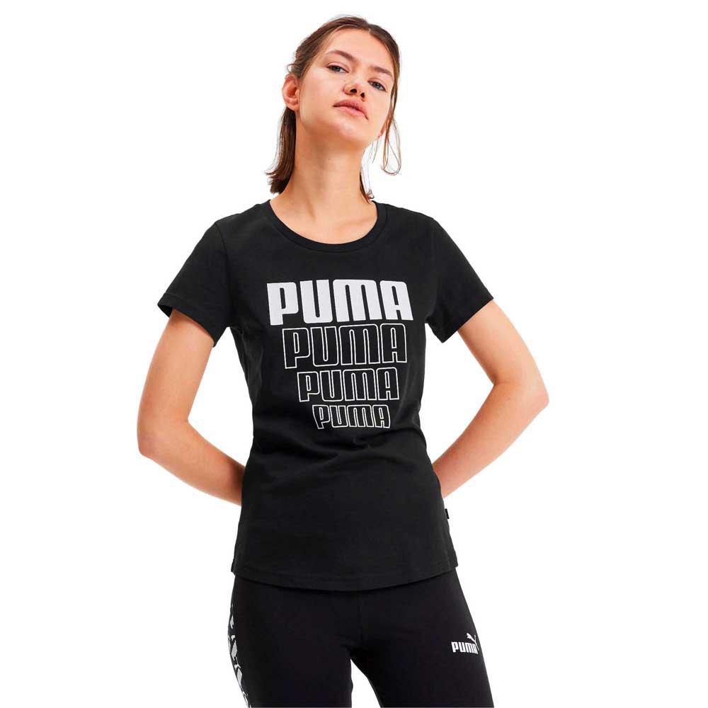 Clothing Puma Rebel Graphic Short Sleeve T-Shirt Black