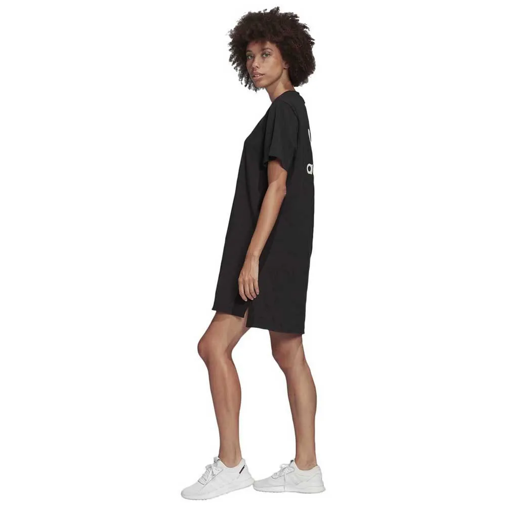 adidas originals trefoil logo dress in black