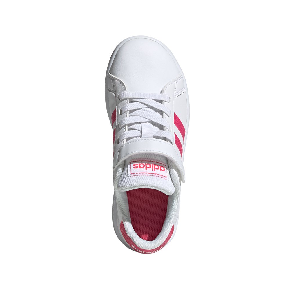 Enfant adidas Chaussures Enfant Grand Court Footwear White / Real Pink / Footwear White