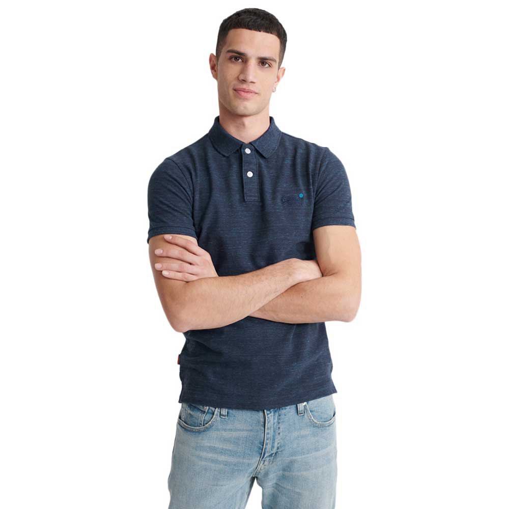Polo shirts Superdry Classic Piqué Short Sleeve Polo Shirt Blue