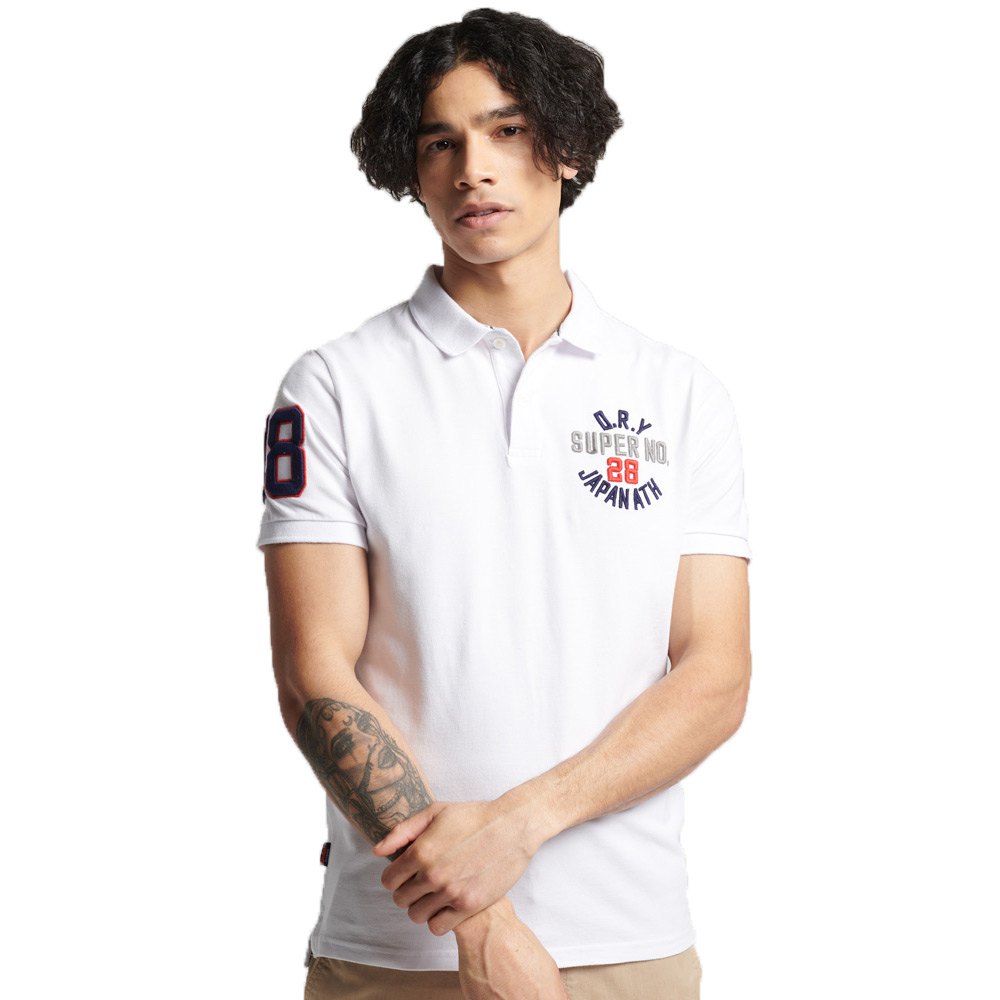 Polo shirts Superdry Classic Superstate Short Sleeve Polo Shirt White