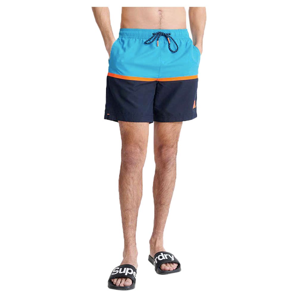 Clothing Superdry Colour Block Swimming Shorts Blue