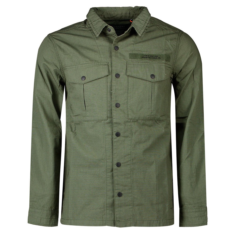 Clothing Superdry Field Edition Long Sleeve Shirt Green