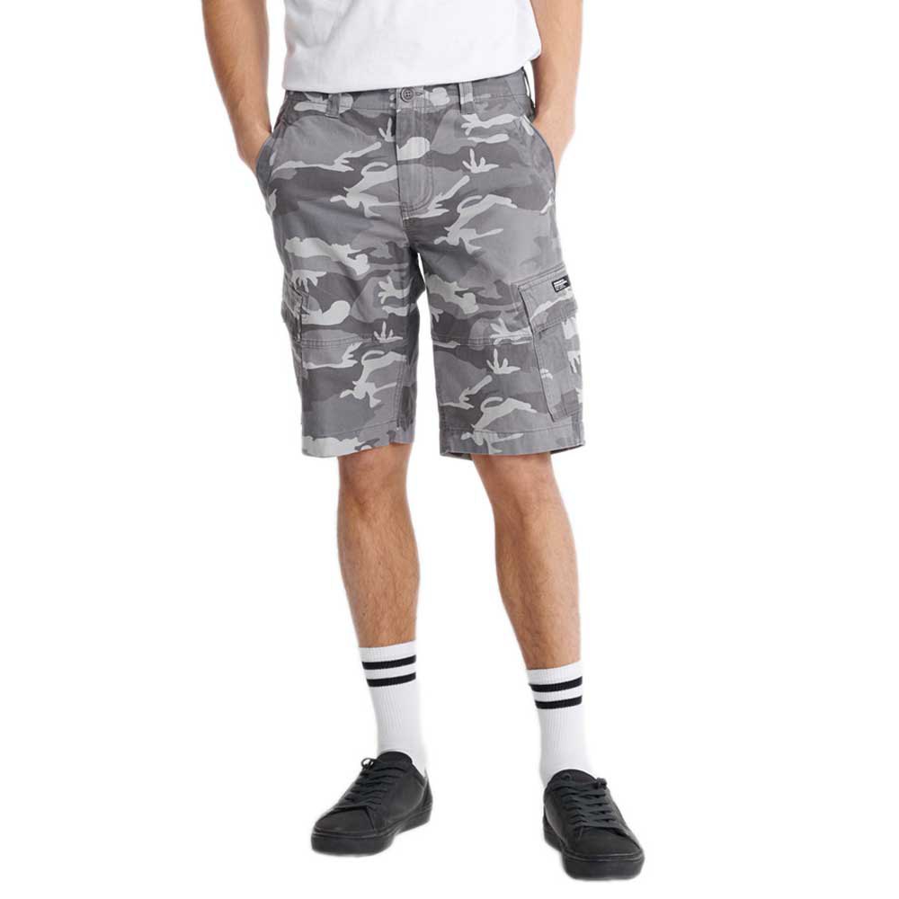 Men Superdry Core Cargo Shorts Grey