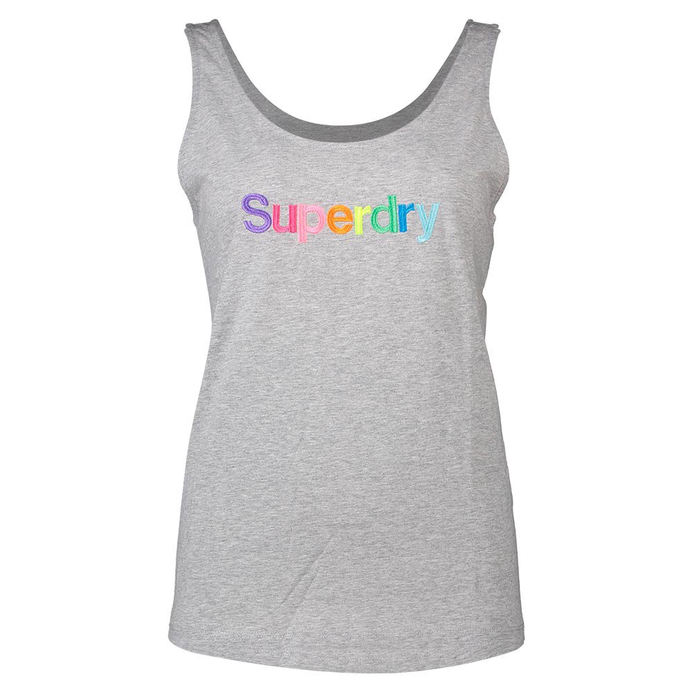 T-shirts Superdry Swiss Logo Embroidered Classic Sleeveless T-Shirt Grey