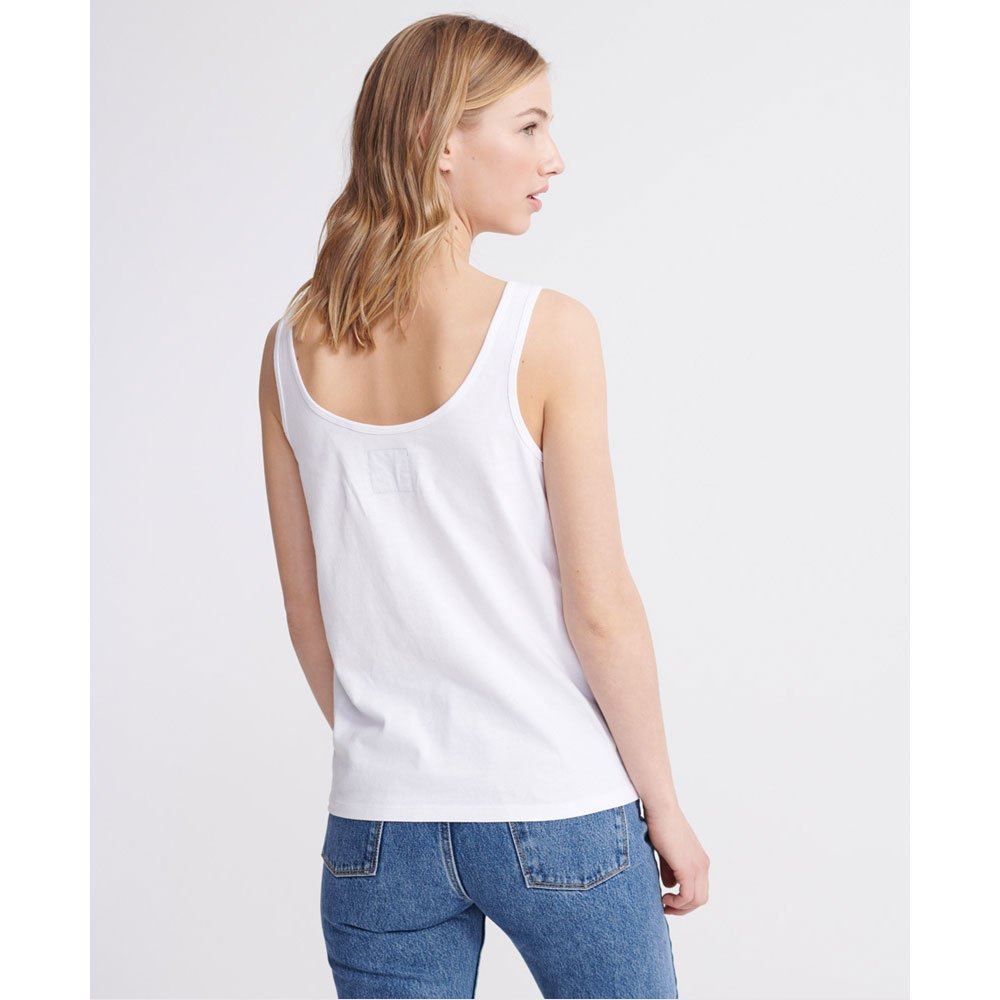 T-shirts Superdry Rookie Glitter Emboss Classic Sleeveless T-Shirt White