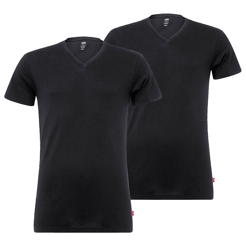 Men Levi´s® V Neck T-Shirt 2 Units Black