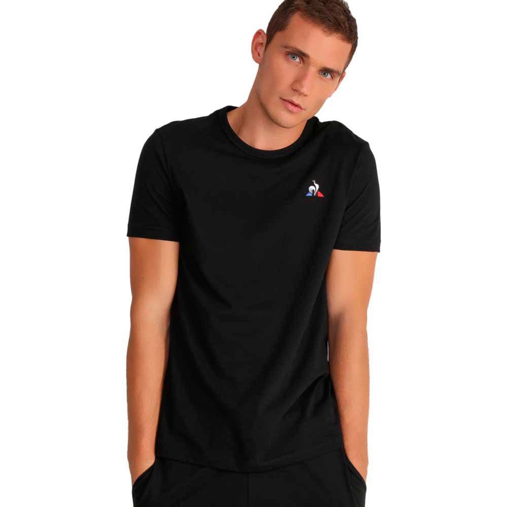 Men Le Coq Sportif Essentials N2 Short Sleeve T-Shirt Black