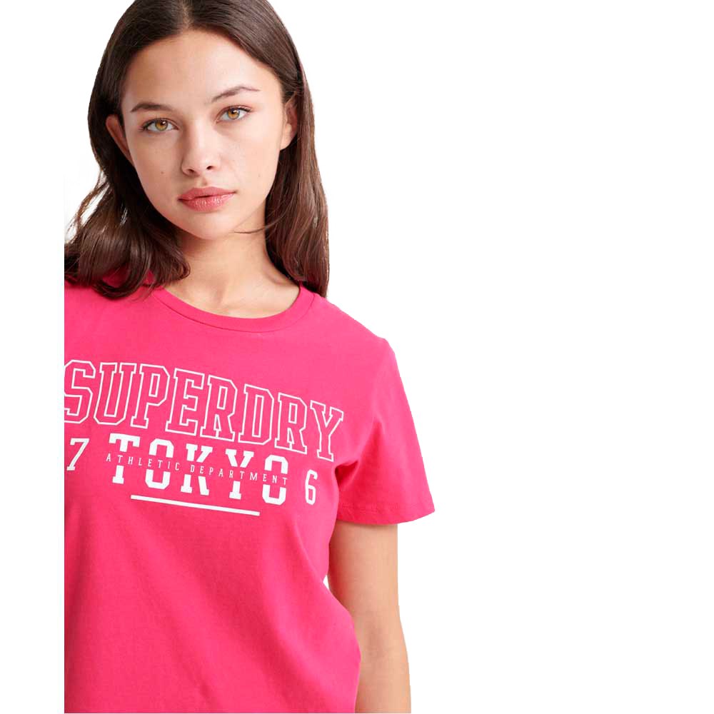 T-shirts Superdry Track&Field Short Sleeve T-Shirt Pink
