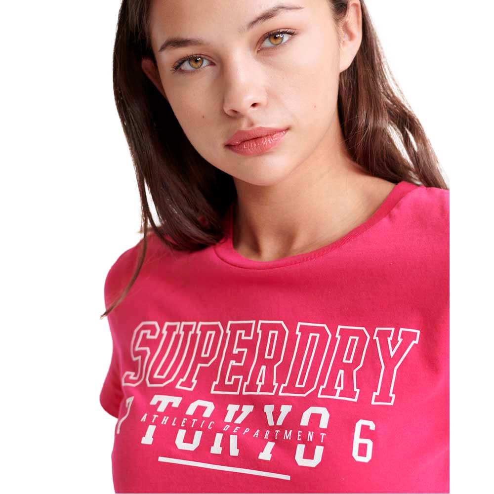T-shirts Superdry Track&Field Short Sleeve T-Shirt Pink