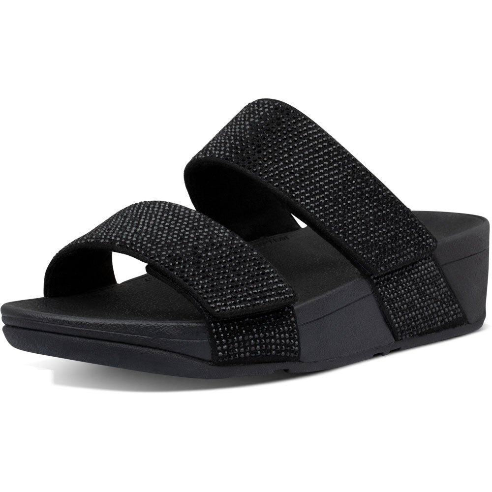 Sandals Fitflop Mina Crystal Flip Flops Black