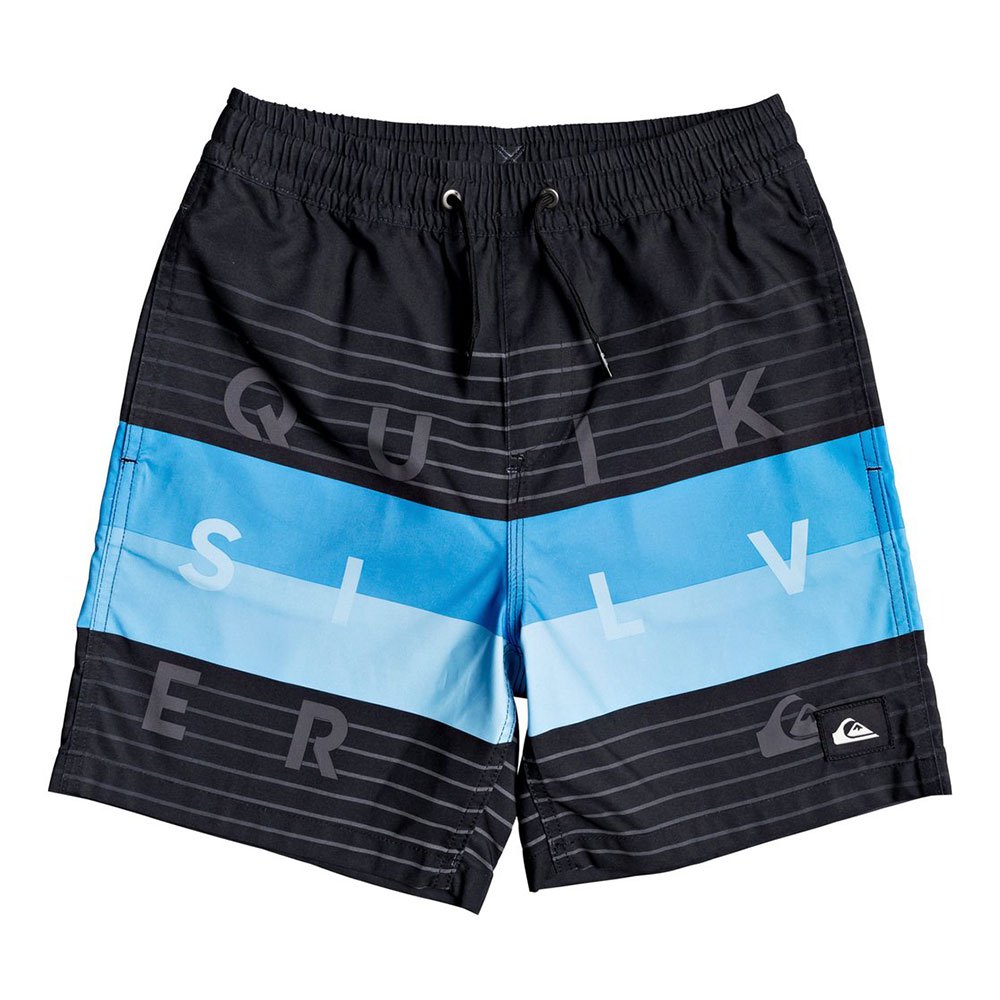 Clothing Quiksilver Word Block Volley Youth 15´´ Swimming Shorts Black