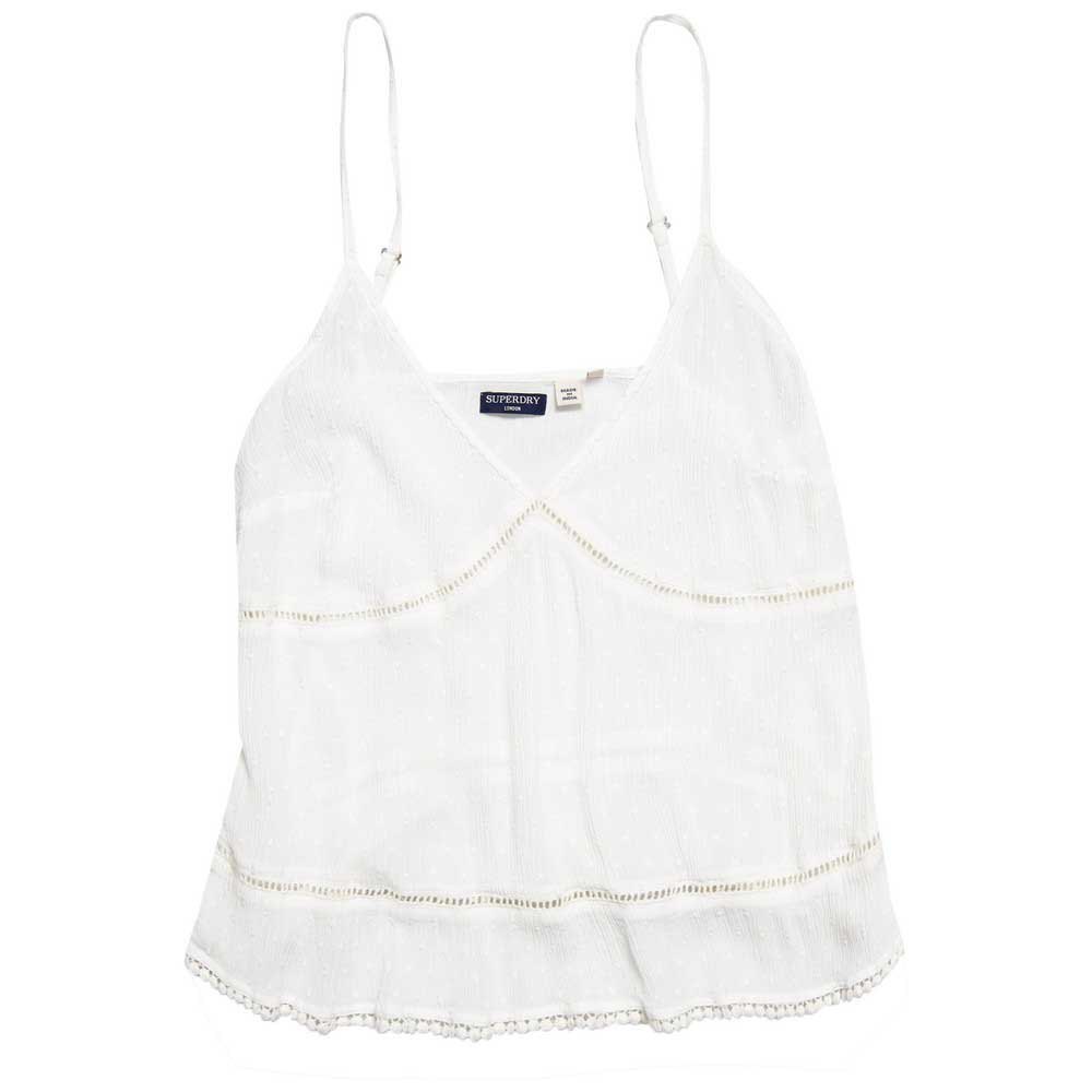 Women Superdry Summer Lace Cami White