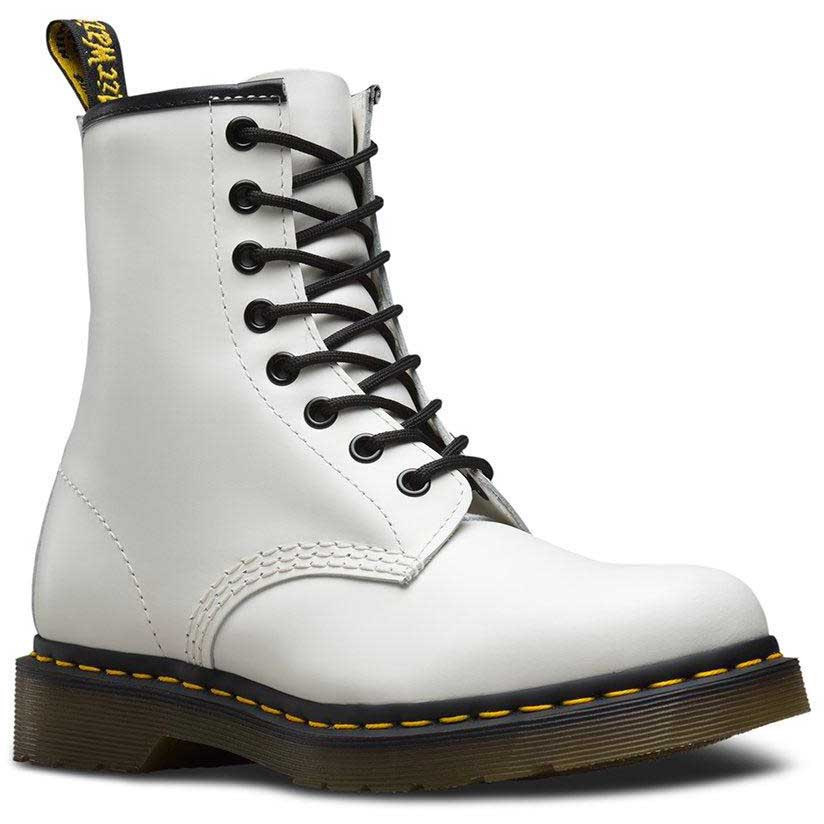 Women Dr Martens 1460 8-Eye Smooth Boots White