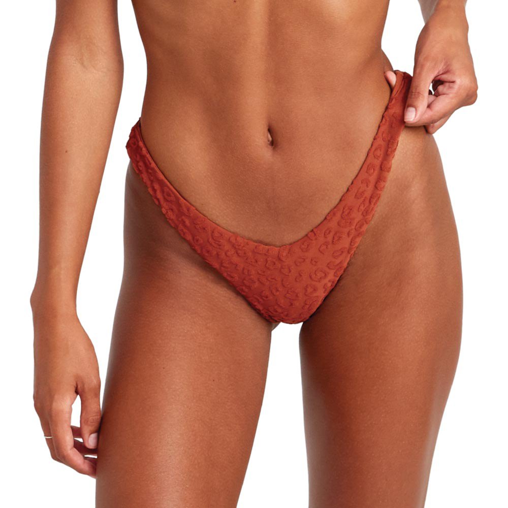 Clothing Rvca Wild French Bikini Bottom Red