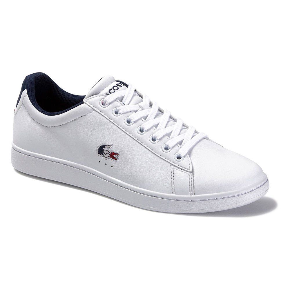 Chaussures Lacoste Formateurs Carnaby Evo Leather Synthetic White / Navy / Red