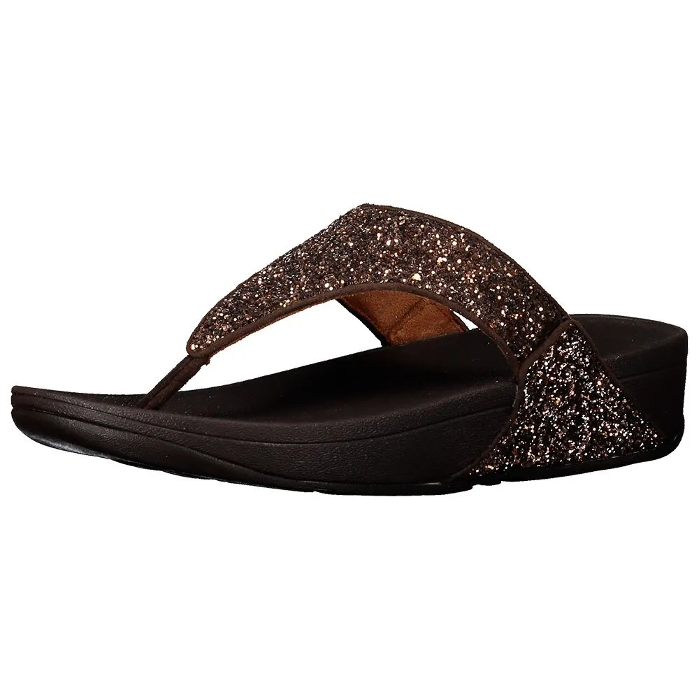 black glitter fitflops