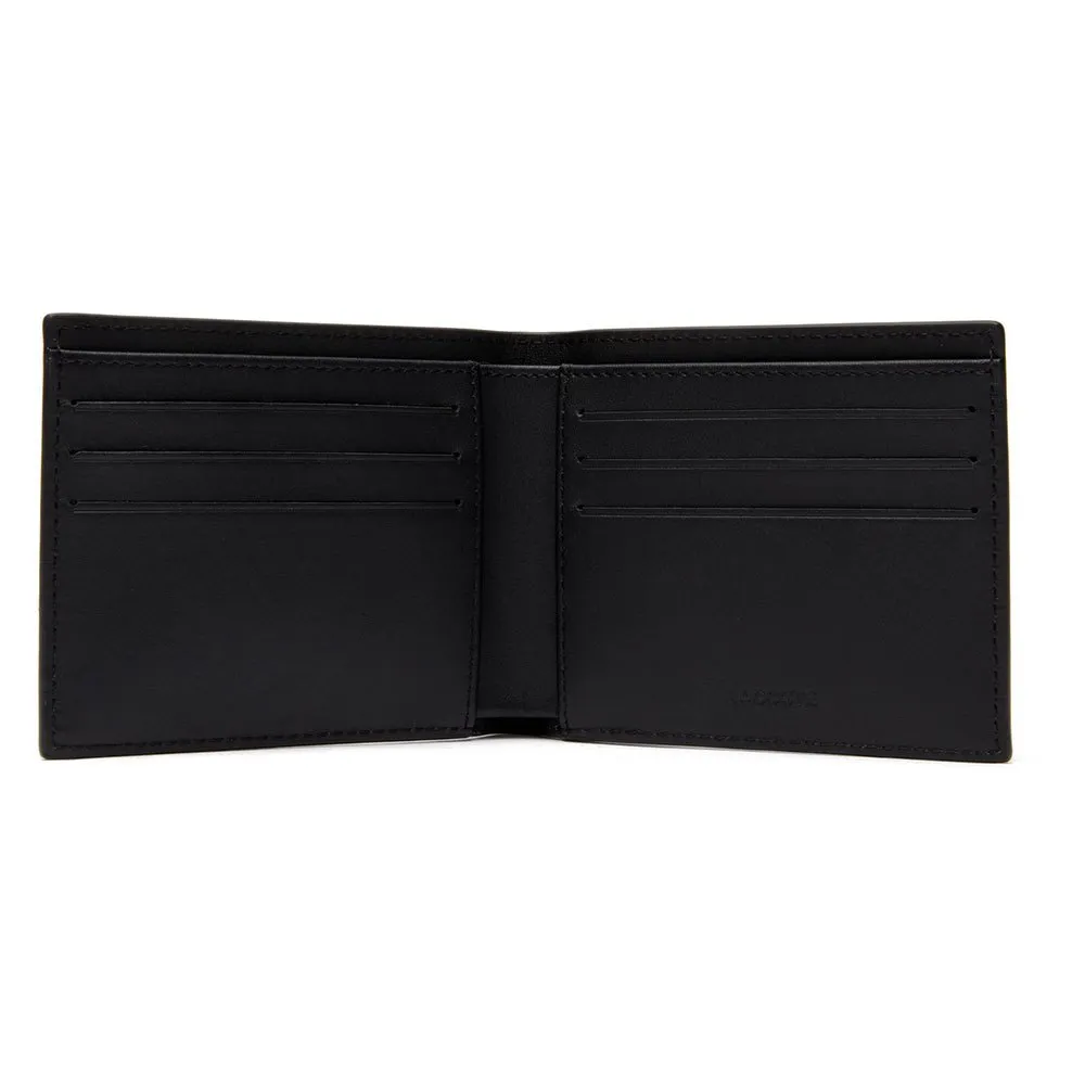 Lacoste Leather Fitzgerald And Keyring Wallet Set Black, Dressinn