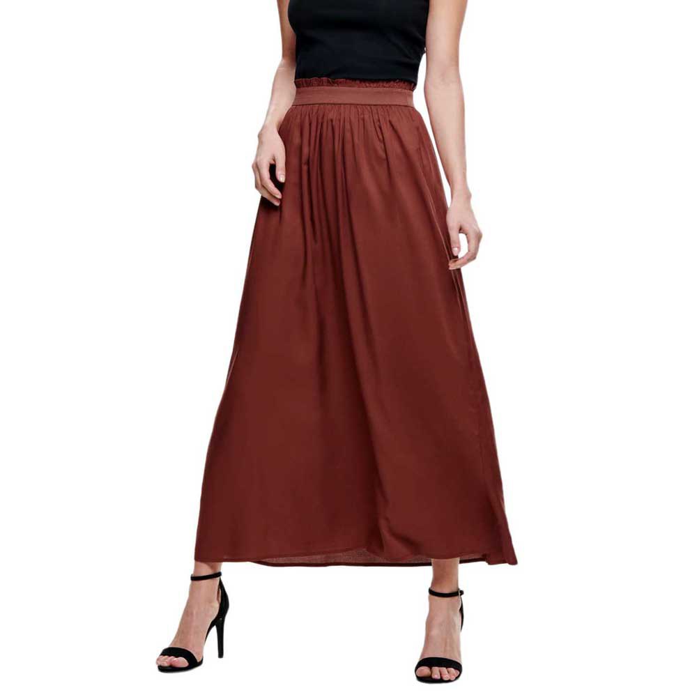 Clothing Only Venedig Paperbag Long Woven Skirt Red