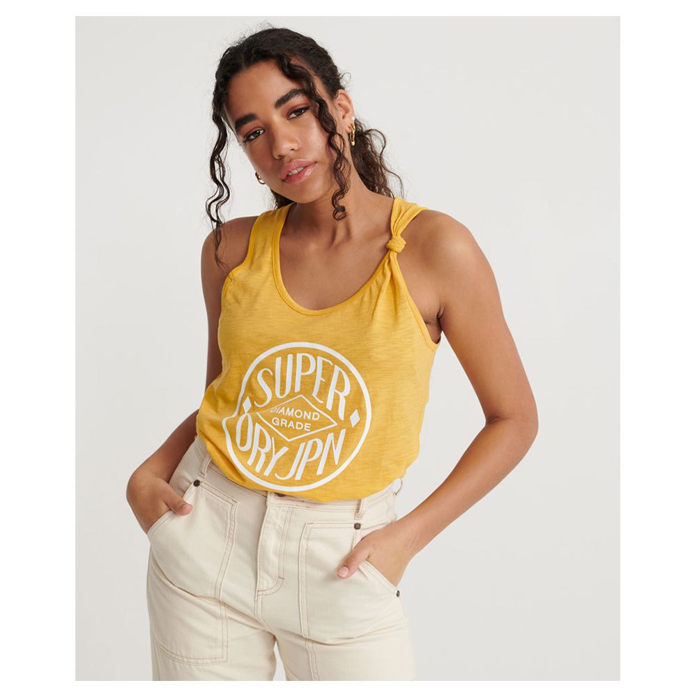 Clothing Superdry Cali Graphic Sleeveless T-Shirt Yellow
