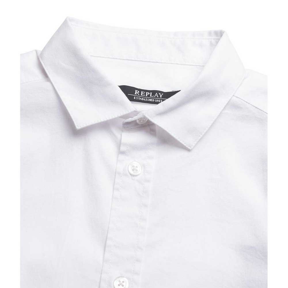 Clothing Replay SB1075 Long Sleeve Shirt White