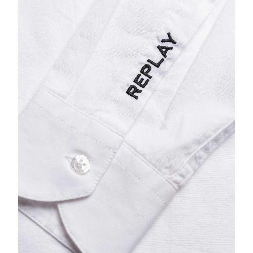 Clothing Replay SB1075 Long Sleeve Shirt White