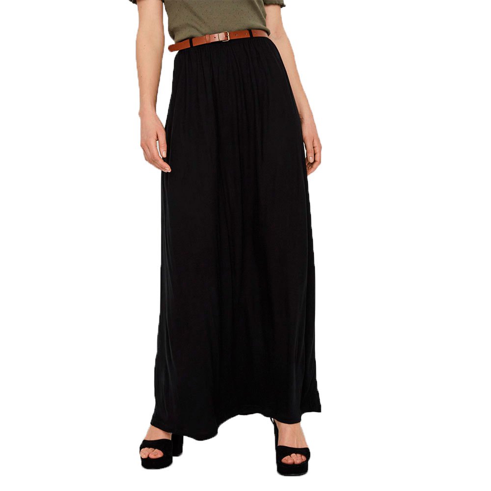 Skirts Vero Moda Linn Belt Ankle Maxi Skirt Black