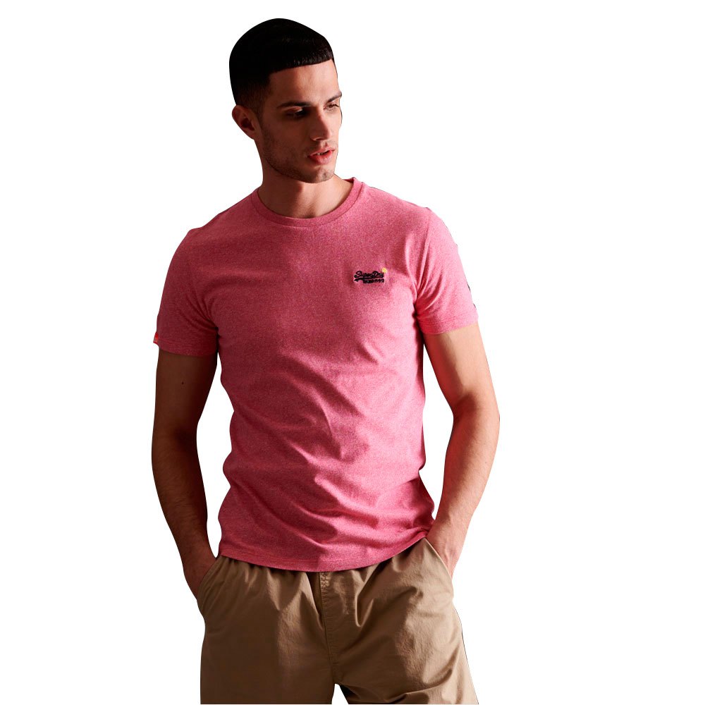 Clothing Superdry Orange Label Vintage Embroidered Short Sleeve T-Shirt Pink
