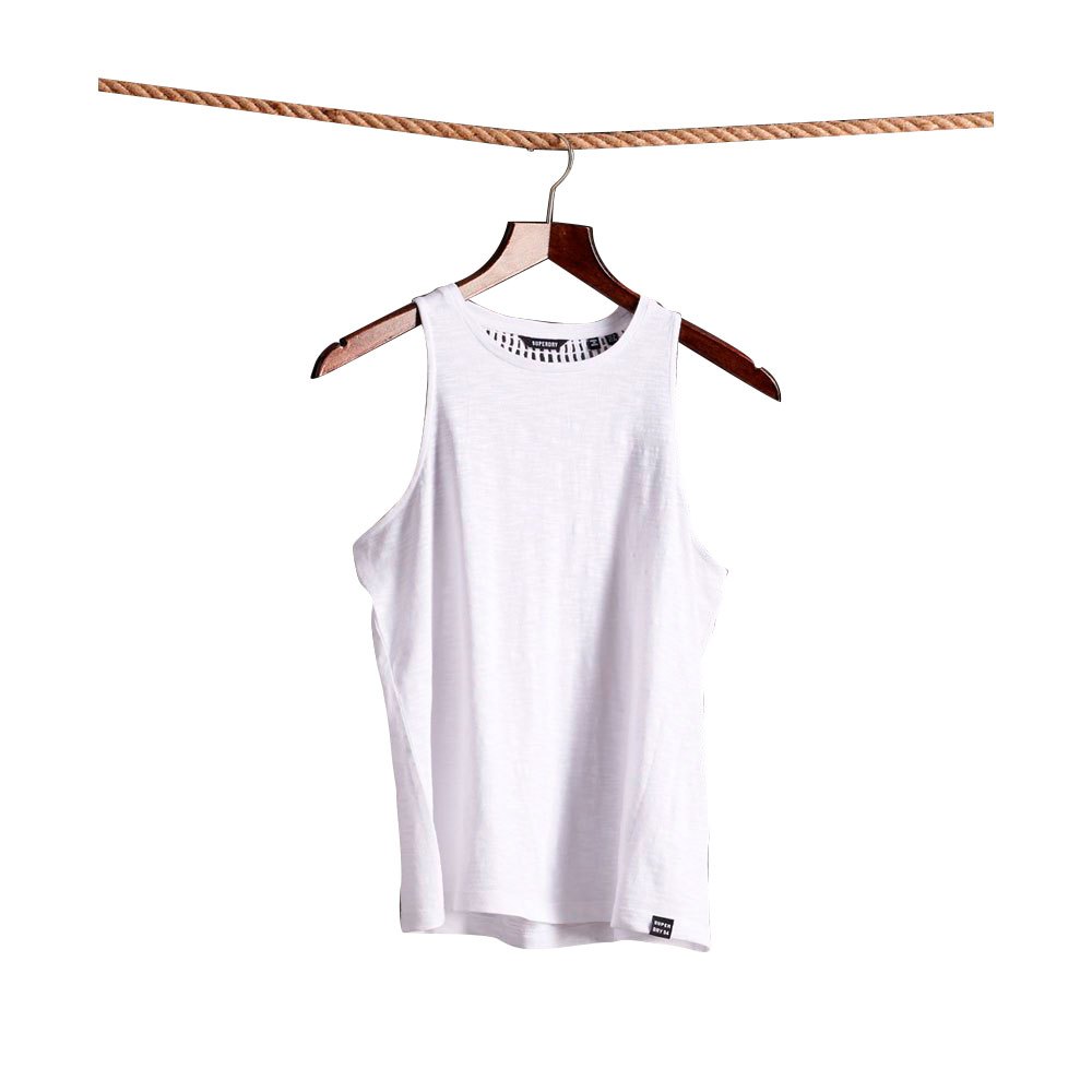 Clothing Superdry Lily Crochet Insert Sleeveless T-Shirt White