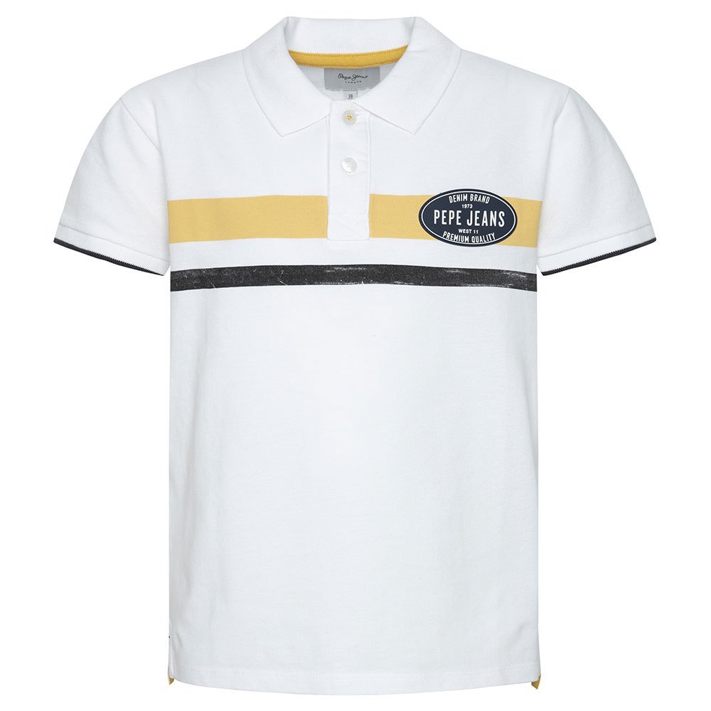 Clothing Pepe Jeans Count Short Sleeve Polo Shirt White