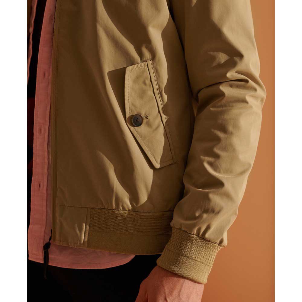 Clothing Superdry Iconic Harrington Jacket Beige