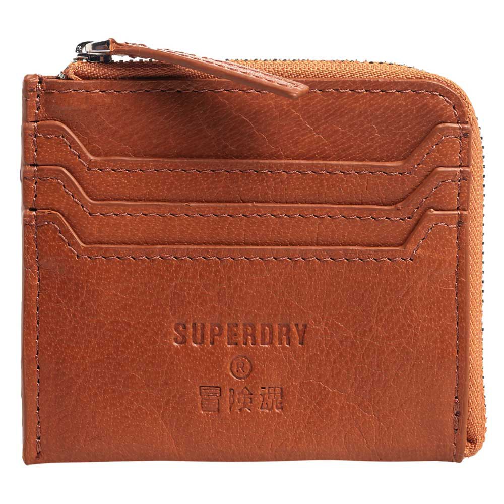Accessoires Superdry Leather Zip Around Porte-Monnaie Tan Oily
