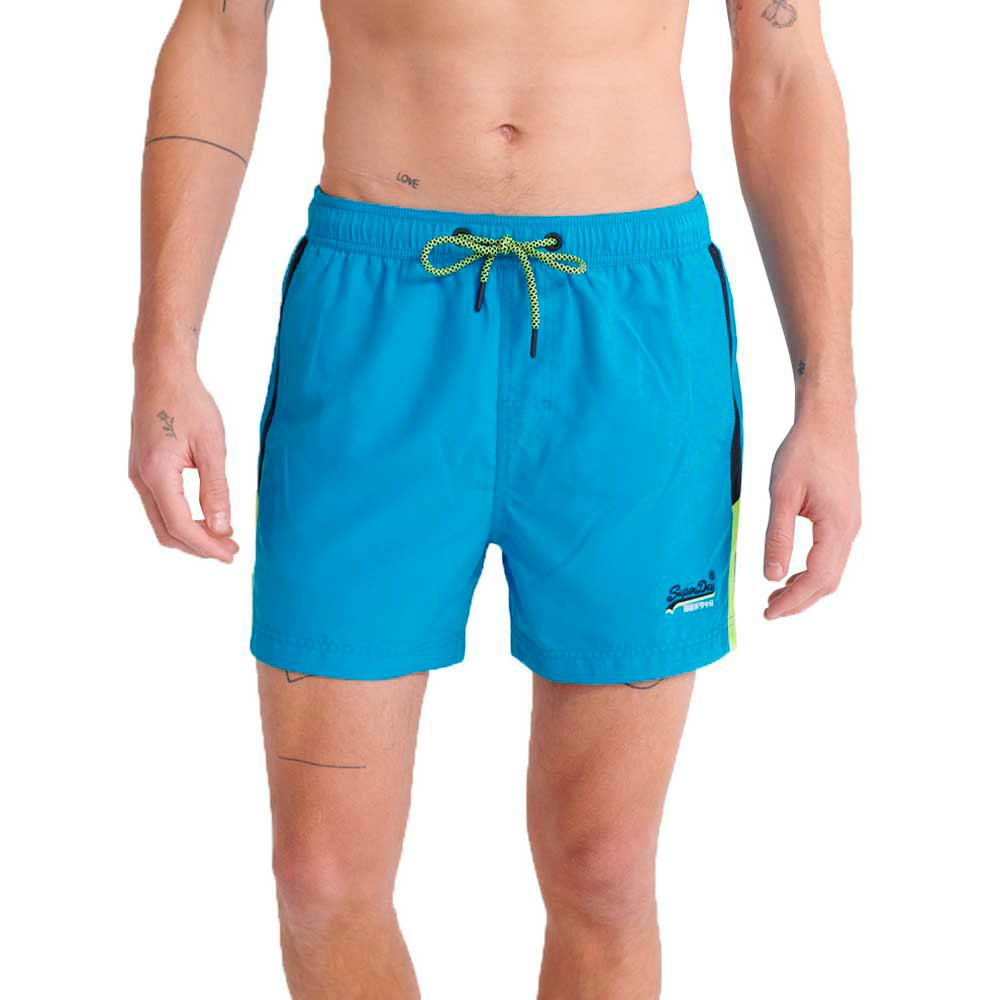 Men Superdry Beach Volley Swimming Shorts Blue